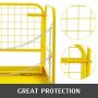 BestEquip Forklift Safety Cage Aerial Rails 36x36 Inch Forklift Safety Cage Work Platform Heavy Duty Steel Construction Fold Down Lift Basket 1102 Lbs Capacity