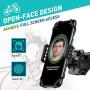 VICSEED Metal Bike Phone Mount Ultra Stable & Anti Shake Motorcycle Phone Mount Cell Phone Holder for Bike Bicycle ATV Mountain Handlebars Fit for iPhone 11 12 Pro Max Galaxy S21 S20 All Mobile Phone