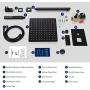 Tenfe Shower System with 10 Inches Rain Shower Head and Square Handheld Spray, Matte Black Wall Mounted Rainfall Showerhead Combo Set (Contain Brass Rough-in Valve Body and Trim)