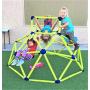 Eezy Peezy Monkey Bars Climbing Tower - Active Outdoor Fun for Kids Ages 3 to 8 Years Old, Green/Blue
