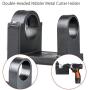 ZYL Double-Headed Nibbler Metal Cutter Holder Holder for Double Head Sheet Metal Nibbler Cutter Drill Tool
