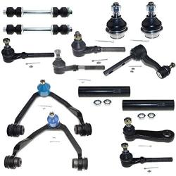 MILLION PARTS 14 Pcs Front Lower Upper Control Arm Ball Joints Outer Inner Tie Rod End Link Sway Bar Suspension Kit K8722T K8724T K8695 K8772 K8700