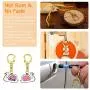 Roctee 120 Pcs Key Chain Clip D Snap Hook Split Metal Keychain with Chain, Keychain Parts Hardware with Open Jump Ring and Connector, DIY Crafts Key Ring (Gold) Roctee 120 Pcs Key Chain Clip D Snap Hook Split Metal Keychain with Chain, Keychain Parts Hardware with Open Jump Ring and Connector, DIY Crafts Key Ring (Gold)