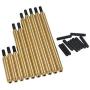 MOHERO Brass Metal Steering & Suspension Linkage Kit Upgrade Parts for 1/10 RC TRX-4 TRX4 Car Pack of 10