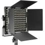 Neewer 2 Pieces Bi-color 660 LED Video Light and Stand Kit Includes:(2)3200-5600K CRI 96+ Dimmable Light with U Bracket and Barndoor and (2)75 inches Light Stand for Studio Photography, Video Shooting