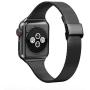 Compatible with Apple Watch Bands 38mm 40mm 42mm 44mm, Stainless Steel Metal Mesh Wristband Loop Replacement Band for Women Men Iwatch Series 6 5 4 3 2 1 with Gift Package (Black, 38mm/40mm)