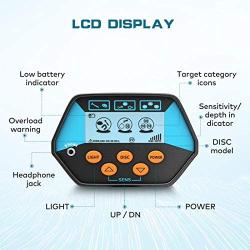 Tilswall Metal Detector Professional for Adults & Kids, High Accuracy Adjustable Metal Detector Waterproof with LCD Display, All Metal &Disc Mode, 8.5 Inch Lightweight Search Coil