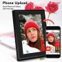 Feelcare 7 Inch 16GB Smart WiFi Digital Picture Frame, Send Photos or Small Videos from Anywhere, Touch Screen, IPS LCD Panel, Wall-Mountable, Portrait and Landscape(Black)