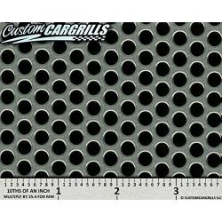 CCG 6''x36'' Small Perforated Grill Mesh Sheet - Silver