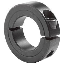 Climax Metal 1C-100 Steel One-Piece Clamping Collar, Black Oxide Plating, 1'' Bore Size, 1-3/4'' OD, With 1/4-28 x 5/8 Set Screw