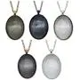 Julie Wang 10 Sets Mixed Oval Pendant Tray Bezel Blank Kit with Glass Cabochon and Chain for Jewelry Making Necklace 40x30mm Julie Wang 10 Sets Mixed Oval Pendant Tray Bezel Blank Kit with Glass Cabochon and Chain for Jewelry Making Necklace 40x30mm