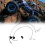 Drfeify RC Body Shell Clip Pin, Metal Body Shell Clip Compatible with Traxxas/Hsp/Arram/Axial Ecx 1/10 RC Car(Black)