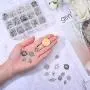 PH PandaHall 195pcs 13 Style Connector Beads Charms Tibetan Antique Silver Flower Heart Charms Pendants Beads Connector for DIY Dangling Earrings Necklace Bracelet Making PH PandaHall 195pcs 13 Style Connector Beads Charms Tibetan Antique Silver Flower Heart Charms Pendants Beads Connector for DIY Dangling Earrings Necklace Bracelet Making