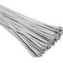 Etopars 100Pcs 11.8'' Stainless Steel Exhaust Header Wrap Self Locking Cable Zip Ties Metal Bulk Strap Cord Coated