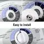 AMI PARTS WE1M654 Timer Knob with Metal Ring for General Electric Dryer & Hotpoint Dryers - Replaces AP3995098 WE01M0443 WE1M443(1PC)