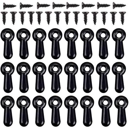 100 Pieces Frame Picture Turn Button and 100 Pieces Screws for Hanging Pictures, Photos, Drawing (Black) 100 Pieces Frame Picture Turn Button and 100 Pieces Screws for Hanging Pictures, Photos, Drawing (Black)