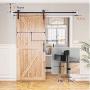 SMARTSTANDARD 6.6ft Heavy Duty Sturdy Sliding Barn Door Hardware Kit -Smoothly and Quietly -Easy to install -Includes Step-By-Step Installation Instruction Fit 36''-40'' Wide Door Panel (I Shape Hanger) SMARTSTANDARD 6.6ft Heavy Duty Sturdy Sliding Barn Door Hardware Kit -Smoothly and Quietly -Easy to install -Includes Step-By-Step Installation Instruction Fit 36''-40'' Wide Door Panel (I Shape Hanger)