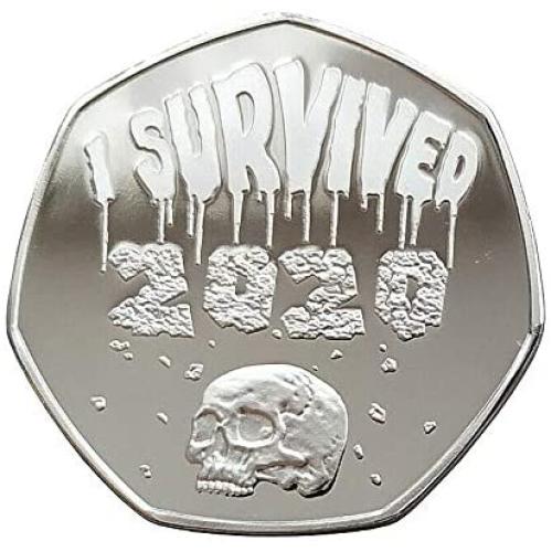 Pacoco I Survived 2020 Commemorative Coins, 2020 Commemorative Coins Double-Sided Commemorative Metal Coins A Year to Remember 2020 for Friends Family Collectors - 1PCS, US Shipping