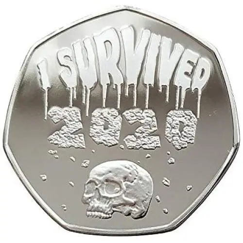 Pacoco I Survived 2020 Commemorative Coins, 2020 Commemorative Coins Double-Sided Commemorative Metal Coins A Year to Remember 2020 for Friends Family Collectors - 1PCS, US Shipping