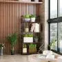 Homfa Bookshelf Rack 4 Tier Vintage Bookcase Shelf Storage Organizer Modern Wood Look Accent Metal Frame Furniture Home Office Homfa Bookshelf Rack 4 Tier Vintage Bookcase Shelf Storage Organizer Modern Wood Look Accent Metal Frame Furniture Home Office
