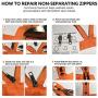Zipper Rescue Zipper Repair Kits – The Original Zipper Repair Kit, Made in America Since 1993 (Marine)
