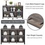 FATORRI Rustic 6 Cube Storage Organizer with Shelf, Wood and Metal Cubby Bookcase, Industrial Horizontal Bookshelf (Walnut Brown, 47 Inch) FATORRI Rustic 6 Cube Storage Organizer with Shelf, Wood and Metal Cubby Bookcase, Industrial Horizontal Bookshelf (Walnut Brown, 47 Inch)