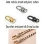 DaNaRaa 3 Pieces Handbag Chain Straps Bag Strap Replacement Metal Purse Clutches Handles in 23.6 Inches Length for Purse Handbags DIY Crafts, 60cm