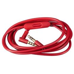 Replacement Audio Cable Cord Wire with in-line Microphone and Control for Beats by Dr Dre Headphones Solo/Studio/Pro/Detox/Wireless/Mixr/Executive/Pill (Red)