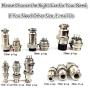 Aviation Connectors 5A, Lsgoodcare GX12-5 Pin Metal Aviation Plug Kit, Including 12MM 5 Pin Plug Thread Male Female Panel Wire Socket and Aviation Plugs Cap (GX12-5)