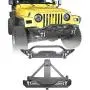 Hooke Road Wrangler TJ Rear Bumper with Tire Carrier + Front Bumpers Combo Compatible with Jeep Wrangler TJ 1997-2006 Hooke Road Wrangler TJ Rear Bumper with Tire Carrier + Front Bumpers Combo Compatible with Jeep Wrangler TJ 1997-2006