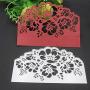 2 Pcs Metal Rose Shape Lace Die Cuts Embossing Stencils Mould for Card Scrapbooking and DIY Making Supplies