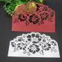 2 Pcs Metal Rose Shape Lace Die Cuts Embossing Stencils Mould for Card Scrapbooking and DIY Making Supplies