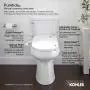 Kohler K-5724-96 Puretide Elongated Manual Bidet Toilet Seat, White With Quiet-Close Lid And Seat, Adjustable Spray Pressure And Position, Self-Cleaning Wand, No Batteries Or Electrical Outlet Needed Kohler K-5724-96 Puretide Elongated Manual Bidet Toilet Seat, White With Quiet-Close Lid And Seat, Adjustable Spray Pressure And Position, Self-Cleaning Wand, No Batteries Or Electrical Outlet Needed