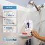 The Shave Well Company Deluxe Anti-Fog Shower Mirror | Fogless Bathroom Shaving Mirror | 33% Larger Than Original | Long-Lasting Removable Adhesive Hook