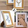 AKOAK 100 Sets Metal Picture Photo Mirror Arch Frame Turn Button with Screws for Hanging Pictures（Black）