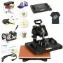 Smartxchoices Pro 5 in 1 Heat Press Machine Combo 360-degree Rotation 12'' x 15'' Swing Away Digital Sublimation Heat Transfer Machine for T-Shirts Hat Mug Plate Cap Sports Bottle Smartxchoices Pro 5 in 1 Heat Press Machine Combo 360-degree Rotation 12'' x 15'' Swing Away Digital Sublimation Heat Transfer Machine for T-Shirts Hat Mug Plate Cap Sports Bottle