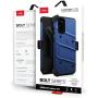 ZIZO Bolt Series for Galaxy S20 Case with Kickstand Holster Lanyard, Blue/Black