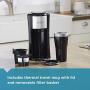 BLACK+DECKER Single Serve Coffeemaker, Black, CM618