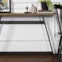 Walker Edison Anastiasia Urban Industrial Metal Wrap Entry Table, 46 Inch, Brown Reclaimed Barnwood Walker Edison Anastiasia Urban Industrial Metal Wrap Entry Table, 46 Inch, Brown Reclaimed Barnwood