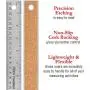 Breman Precision Stainless Steel 36 Inch Metal Rulers - Straight Edge Rulers with Inch and Metric Graduations for School Office Engineering Woodworking - Flexible with Non Slip Cork Base Breman Precision Stainless Steel 36 Inch Metal Rulers - Straight Edge Rulers with Inch and Metric Graduations for School Office Engineering Woodworking - Flexible with Non Slip Cork Base