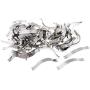 Baoblaze 100 Pieces Wholesale Spring Clips Holds Framed Object Snugly Against Frame Molding fit for Metal Aluminum Frames