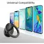 ICHECKEY Cell Phone Ring Holder Stand, 2 Pack 360° Rotation Universal Finger Ring Kickstand with Metal Phone Ring Grip for Magnetic Car Mount Compatible with All Smartphone, iPad, Tablet, Black ICHECKEY Cell Phone Ring Holder Stand, 2 Pack 360° Rotation Universal Finger Ring Kickstand with Metal Phone Ring Grip for Magnetic Car Mount Compatible with All Smartphone, iPad, Tablet, Black