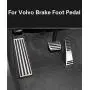 For VOLVO XC60 Accessories 2018-2020 Aluminum Automatic Transmission Non-Slip Metal Rubber Fuel Brake Foot Car Gas Pedal Cover Set Kit 3pcs For VOLVO XC60 Accessories 2018-2020 Aluminum Automatic Transmission Non-Slip Metal Rubber Fuel Brake Foot Car Gas Pedal Cover Set Kit 3pcs