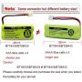 BT18433 BT28433 BT184342 BT284342 BT183348 BT283348 BT-1011 Replacement Battery Compatible for Vtech Phone CS6209 CS6219 CS6229 DS6151 89-1330-01-00 CPH-515D OXWINOU(Pack of 3)