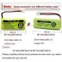 BT18433 BT28433 BT184342 BT284342 BT183348 BT283348 BT-1011 Replacement Battery Compatible for Vtech Phone CS6209 CS6219 CS6229 DS6151 89-1330-01-00 CPH-515D OXWINOU(Pack of 3)