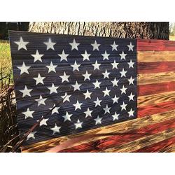 American Flag 50 Star Stencil Template for Painting on Wood, Fabric, Paper, Airbrush, Glass and Wall Art, Reusable Starfield Stencil 6 Pack(3 Sizes)