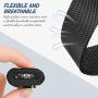WNIPH 20mm Quick Release Stainless Steel Mesh Watch Band Compatible with Galaxy Watch/ Active2 44mm 40mm / Gear Sport / Gear S2 Classic / Garmin Vivoactive 3, Metal Replacement Sport Strap(Black,20mm)