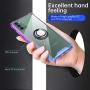 ANSIWEE Galaxy Note 20 6.7 Inch Case, Metal Ring Kickstand Work with Magnetic Car Mount Cover Reinforced Drop Protector Bumper Clear Hard Back Cases Designed for Samsung Galaxy Note 20 (Purple Blue)