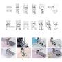 DIYARTS 42PCS Presser Feet Set Professional Domestic Sewing Foot Presser Sewing Parts for Singer, Brother, Kenmore, Babylock Elna,Toyota, Simplicity and Low Shank Sewing Machines