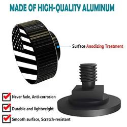 Welding Hood Pipeliner Helmet Fasteners-1Pair Black American Flag Pattern Aluminum Helmet Pipeliner Headgear Replacement Parts Accessories Screws Flip Hood, Anti-rust and durable (black-zw)